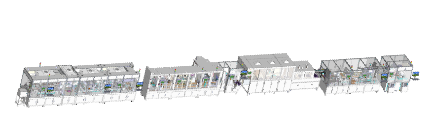 Fully Automatic Steel Case Button  Battery Assembly and Packaging Line