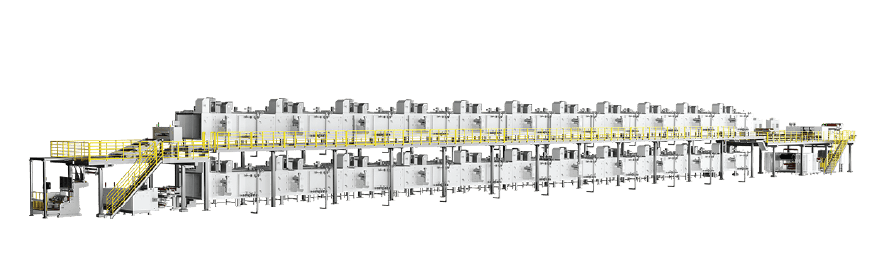 Double Layer Wide Format, High Speed Coating Machine